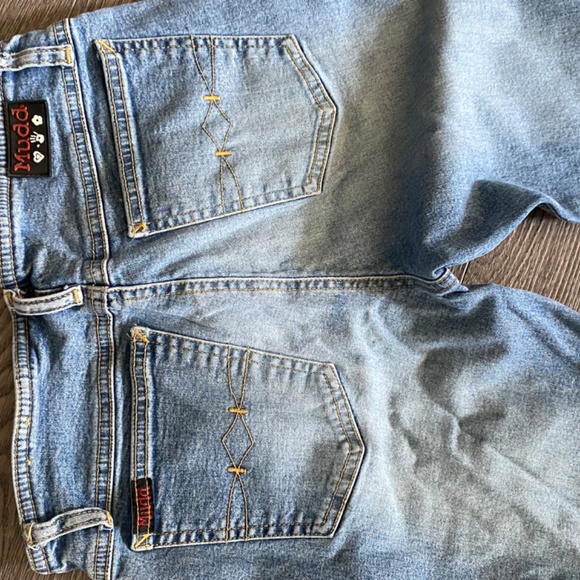 MUDD Stretch Flare Jeans Med-Light Wash - Picture 3 of 5